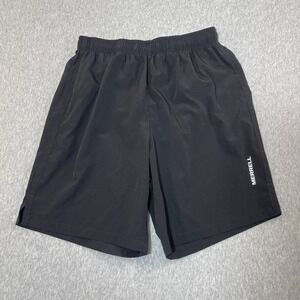 Merrell Terrain Men's Running Shorts M Black Elastic Stretch Waist Zipper Pocket